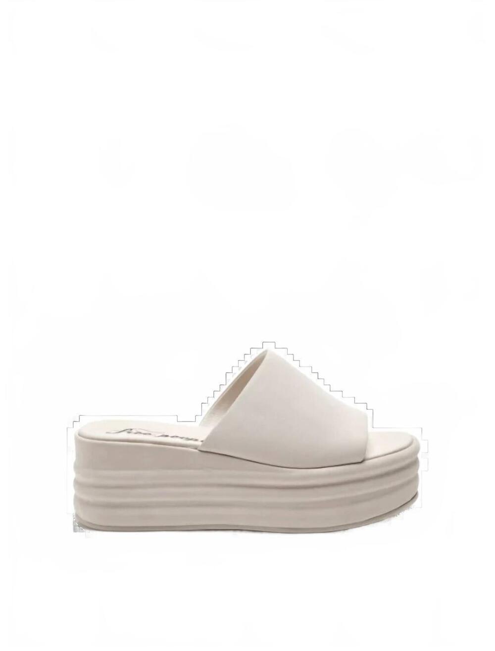 NEW FREE PEOPLE women's harbor platform sandals in vanilla - Picture 3 of 7